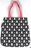 Heavy Duty Canvas Skull Print Tote Bag