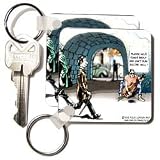 Londons Times Funny Music Cartoons - Unlikely Beggar - Key Chains