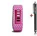 Smart Tech Store Pink Polka Dots Replacement Band With Clasp for Garmin Vivofit Only /No tracker/ Wireless Activity Bracelet Sport Wrist band Garmin Vivo fit Bracelet Sport Arm Band Armband