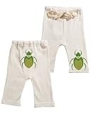 Positively Organic - Happy Tushie Baby Yoga Pants for Infants, 12 - 18 Months, beetle