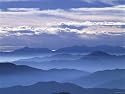 Misty Landscape at Sunrise, Norikura, Japan Photographic Poster Print by Aflo, 16x12