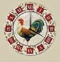 ROOSTER french country KITCHEN chic WALL CLOCK art NEW