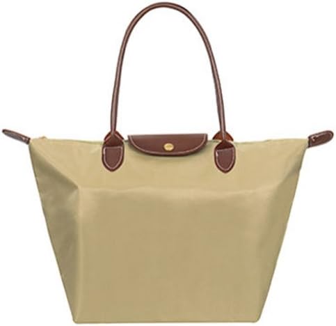 Carlo Dinah Women's Simple Atmosphere Nylon Dumplings Beach Handbag (Khaki)