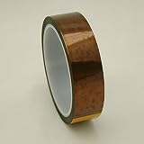 JVCC EGPF-01 Kapton Polyimide Film Tape (1 mil): 1 in. x 36 yds. (Amber / Transparent)