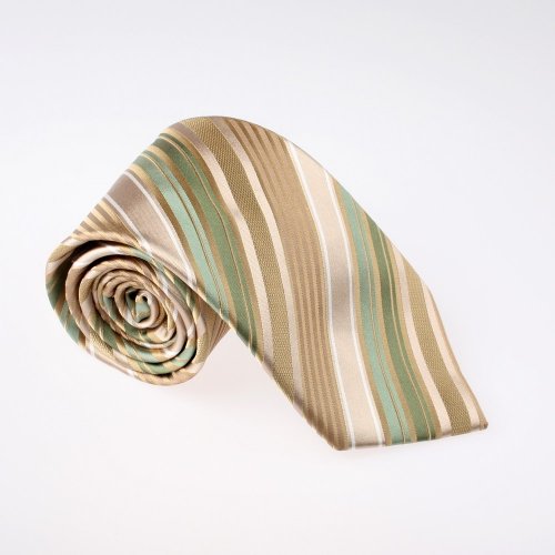 Multicoloured Stripes Woven Silk Neckie  T8309
