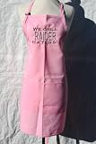 Pink Embroidered Apron We Grill Raider Haters
