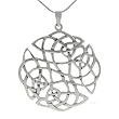 Sterling Silver Big Celtic Knot Necklace