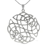 Sterling Silver Big Celtic Knot Necklace