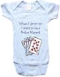 WHEN I GROW UP I WANT TO BE A POKER PLAYER - BigBoyMusic Baby Designs - White, Blue or Pink Onesie / Baby T-shirt