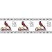 Blue Mountain Wallcoverings 594685 St. Louis Cardinals MLB Prepasted Wall Border