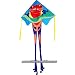 Large Easy Flyer Kite - Poison Dart Frog (46" X 90") with 300 Ft 30lb Test Kite String and Winder