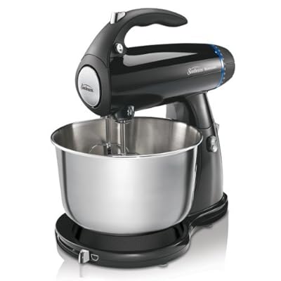 Sunbeam 2594 350-Watt MixMaster Stand Mixer with Dough Hooks and Beaters, Black Home & Kitchen