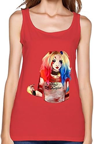 Women's Suicide Squad Harley Quinn Geek Tops Red US Size S
