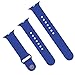 Apple watch band 42mm, XIYA Soft Silicone Replacement Sport style for Apple Watch Models(royal blue,42mm)