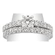14K White Gold Diamond Wedding Set - 1.50 Ct.