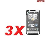 3-Pack HTC HD2 Combo Mirror LCD Screen Protector for HTC HD2
