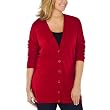 Mossimo&reg; Black Plus Ultra Soft Boyfriend Cardigan - Red
