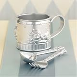 Lenox Lazy Lambs Feeding Set Cup Spoon Fork Cup