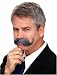 English Handlebar Grey Moustache Costume Accessory