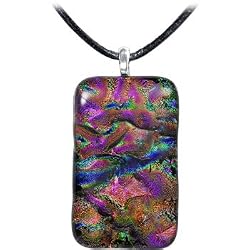 Holly Lynn Spirited Dichroic Glass Necklace