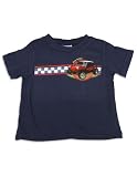 Mis Tee V-Us - Toddler Boys Short Sleeve Dune Buggy T-Shirt, Navy (Size 3T)