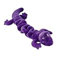 Zanies Plush Bungee Geckos Dog Toy, 16-Inch, Purple