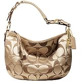 AUTHENTIC COACH SOHO SATEEN SIGNATURE HOBO 12675