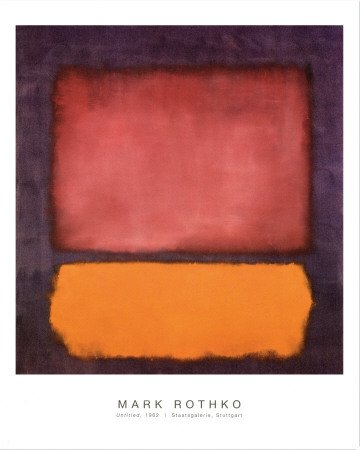 Mark Rothko (Untitled: 1962) Art Poster Print - 16x20 Fine Art Mini Poster Print by Mark Rothko, 16x20