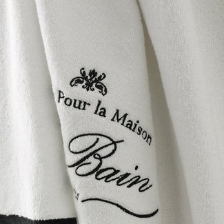 turkishtowels Le Bain Collection, 18 Piece Towel Set, White/Black