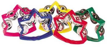 MusicalInstruments: Rhythm Band LittleStar Tambourine Green
