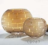 AMBER BRICK DESIGN VASE