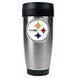 Pittsburgh Steelers NFL 16oz Stainless Steel Travel Tumbler - Primary Logo by Great American Products