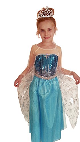 Elsa Frozen Snow Queen Costume Dress