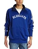 MLB Men's Toronto Blue Jays Profector Mock Neck Full Zip Raglan Jacket (Deep Royal/White/Ath Navy, X-Large)