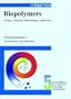 Polysaccharides I: Polysaccharides from Prokaryotes (Biopolymers, Vol. 5)