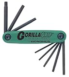 Bondhus 12638 GorillaGrip Set of 7 Tamper Resistant Star Fold up Keys, sizes TR9 TR40 4145BSQ7Y2L. SL160 Bondhus 12638 GorillaGrip Set of 7 Tamper Resistant Star Fold up Keys, sizes TR9 TR40