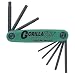Bondhus 12638 GorillaGrip Set of 7 Tamper Resistant Star Fold-up Keys, sizes TR9-TR40