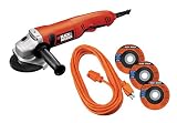 Black & Decker G950C 6.5 Amp 4-1/2-Inch Grinder with Extension cord & 3 wheels