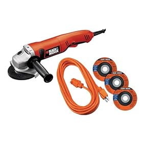 Black & Decker G950C 6.5 Amp 4-1/2-Inch Grinder with Extension cord & 3 wheels