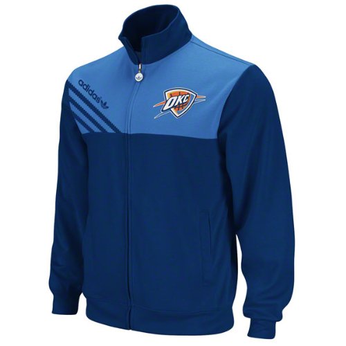 Oklahoma City Thunder Blue adidas Originals NBA Action Track Jacket