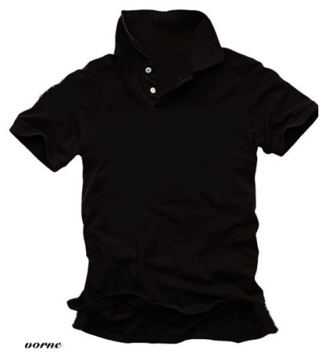 B&C Herren Kurzarm POLOSHIRT, SCHWARZ, XXL Preisvergleich