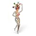 Jewelry : Masquerade Pin from the Artazia Collection #577 GP OP
