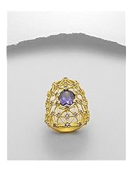 CZ Ring In 92.5 Sterling Silver