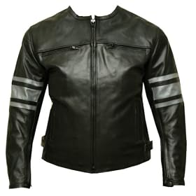Womens Leather Jacket Motorcycle Armor Ladies Black GM