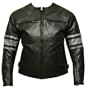 Womens Leather Jacket Motorcycle Armor Ladies Black GM