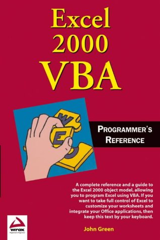 Childrens Toyshop  Books : Excel 2000 VBA Programmer's Reference
