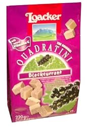 Loacker Blackcurrant Quadratini 7.74 oz (220 g)