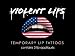 Violent Lips - The American Flag Temporary Lip Appliques - Set of 3