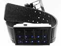 Tokyo Flash TF0297 Unisex Waku BKLR BK-Black Case with Blue LED Dial Watch
