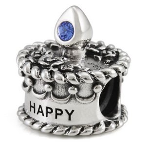 September Geburtstagstorte - 925 Sterling Silber Bead mit Gewinde
